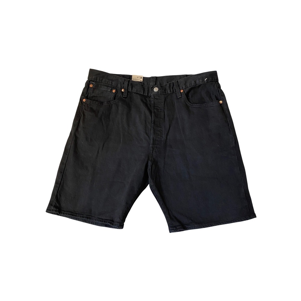 Levi's 501 90s Y2K Black Denim Shorts Men 40 Grunge Original Fit Button Fly NWT
